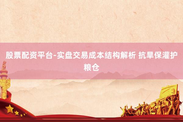 股票配资平台-实盘交易成本结构解析 抗旱保灌护粮仓