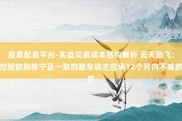 股票配资平台-实盘交易成本结构解析 云天励飞：控股鼓励陈宁及一致四肢东谈主应承12个月内不减抓