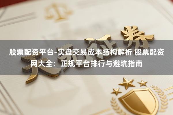 股票配资平台-实盘交易成本结构解析 股票配资网大全：正规平台排行与避坑指南